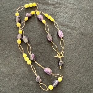 GEM STONE BEADED NECKLACE